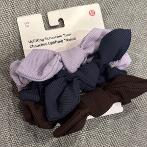 lululemon athletica Uplifting Scrunchie Set - Purple, Navy, Brown